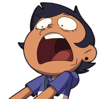 😱 f5f2c717 Luz Noceda The Owl House Luz Noceda, The Owl House - La Casa Gufo, Cartone animato, Animazione, Scioccata, Sorpresa, Urlante telegram sticker