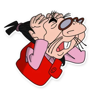 😫 3029b00e 卡通, 压力, 担心, 角色, 插图 telegram sticker