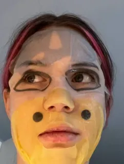 😒 c9abf98e maschera viso, bellezza, cura della pelle, viso, maschera telegram sticker