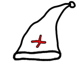 💉 b8102745 nurse, hat, red cross, medical, health whatsapp sticker