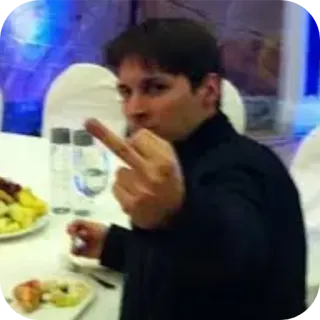 🖕 df0bd09e dito medio, offensivo, gesto, scortese, insultante telegram sticker