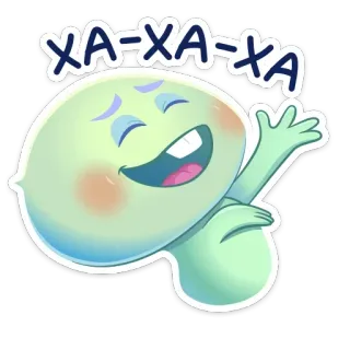 😀 83a2b27a XA-XA-XA Cartoon, Personage, Animatie, Grappig, Lachen telegram sticker