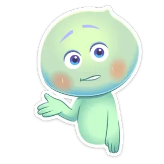 ❓ 9fe15ee6 22 Soul Cartoon, Ziel, Personage, Schattig, Animatie telegram sticker