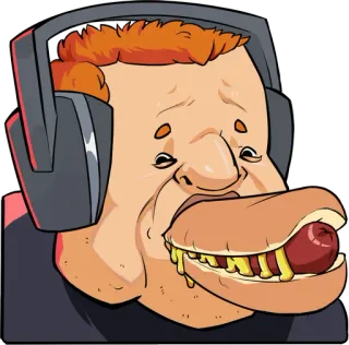 🌭 2ca07e54 cartoon, food, hotdog, funny, meme, portrait, character, sticker whatsapp sticker