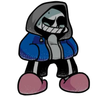 ⬇️ 4dcea244 Sans Undertale 비디오 게임, 캐릭터, 샌즈, 언더테일, 후드티, 만화 telegram sticker