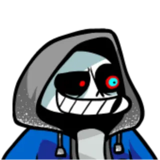 🆙 6c3afcf6 Sans Undertale 샌즈, 언더테일, 비디오 게임, 캐릭터, 해골 telegram sticker