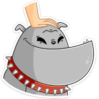 ☺️ 342790db собака, домашнее животное, животное, мультфильм, наклейка, дружелюбный, счастливый telegram sticker