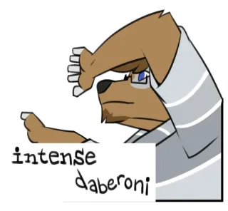 🙌 557d187b intense dabaroni Furry, Pies, Kreskówka, Meme, Slang, Humor telegram sticker