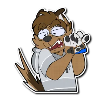😱 f1fb7283 Furry, Kreskówka, Zwierzę, Postać, Ilustracja telegram sticker