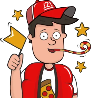 🎉 a5d897ab J2L Pizza, Impreza, Święto, Gwiazdy, Jedzenie telegram sticker