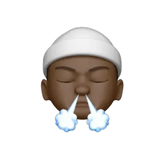 😤 03f5539c Emoji, Steam, Testa, Persona, Freddo, Frustrato telegram sticker