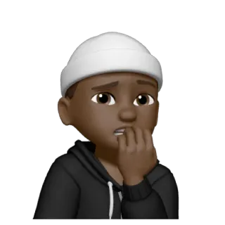 😰 2a498afa Emoji, Avatar, Preoccupato, Cartoni animati telegram sticker