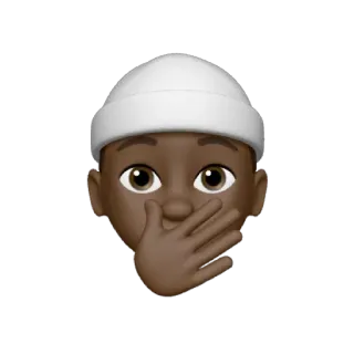 🤭 84ea62d6 Emoji, Faccia, Non parlare, Gesto, Emoticon, Bocca, Mano telegram sticker