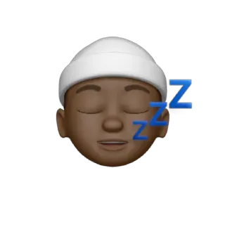 😴 86681aa2 dormire, emoji, zzz, assonnato, addormentato, stanco telegram sticker
