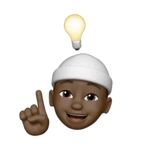 💡 bfc46702 emoji, lampadina, idea, pensiero, ispirazione telegram sticker