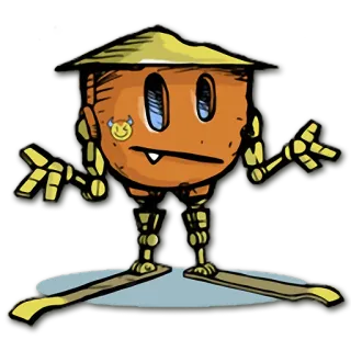 😕 5d3f552a postać, ilustracja, kreskówka, fantasy telegram sticker