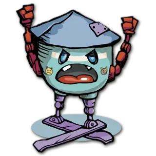 😤 7cae497b robot, kreskówka, naklejka, sztuka, postać, projekt telegram sticker