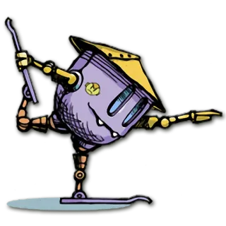 💃 9d5244e7 robot, postać, sztuka, sztuka cyfrowa, design, ilustracja telegram sticker