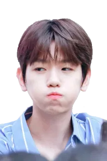 😏 7c11cb9c 韓国, 男の子, かわいい, 顔, 表情, ぷく顔 telegram sticker