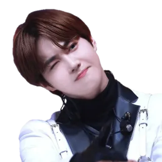 🤨 9b467f3d 人, ウインク, 男性, ジェスチャー telegram sticker