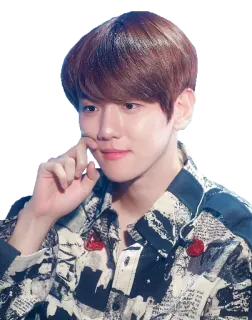 😘 bc474886 人, 男性, 韓国, 歌手, 有名人, ベッキョン telegram sticker