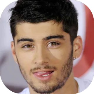 😜 33f88aaf Zayn Malik Zayn Malik, cantante, celebridad, retrato, persona, hombre, One Direction telegram sticker