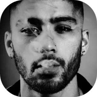 🚬 3c37b4af Zayn Malik zayn, zayn malik, cantante, celebridad, retrato telegram sticker
