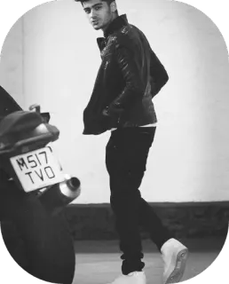 🚶 8f681944 Zayn Malik celebridad, cantante, zayn, one direction, malik, música telegram sticker