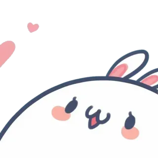 💘 6ea31566 konijn, kawaii, schattig, konijn, dier, cartoon telegram sticker