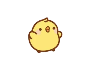 💘 83440beb kuiken, schattig, geel, dier, vogel, cartoon telegram sticker