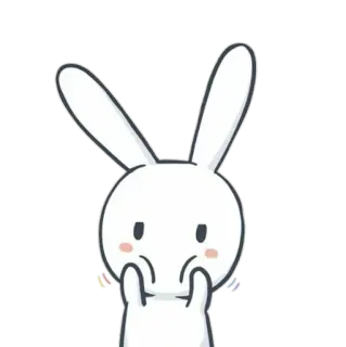 💘 84a5aeac konijn, konijntje, schattig, dier, cartoon telegram sticker