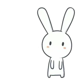 💘 877bd973 konijn, schattig, dier, cartoon, sticker telegram sticker