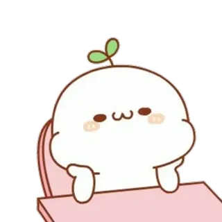 💘 8d3bb789 schattig, cartoon, kawaii, spruit, minimalistisch, karakter, blob telegram sticker