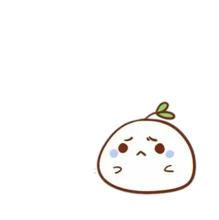💘 bd4396eb schattig, kawaii, verdrietig, plant, huilen, emoji telegram sticker