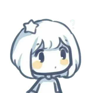 💘 f491b2e5 Cartoon, Schattig, Kawaii, Chibi, Ster telegram sticker