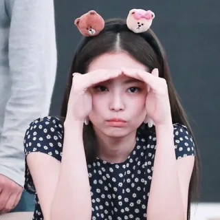 ➖ 0d4964d4 женщина, милый, ободок, портрет telegram sticker