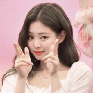 ➖ 4ca1a0d7 девушка, человек, женщина, портрет, молодежь, знак мира telegram sticker