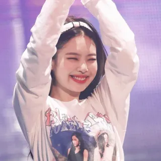 ➖ bf15f60e BLACK K-pop, певица, девушка, Дженни, Blackpink telegram sticker