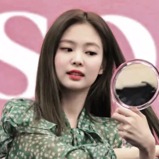 ➖ c929448f Jennie Kim Дженни, Корейский поп, Певица, K-pop, Женщина, Зеркало telegram sticker