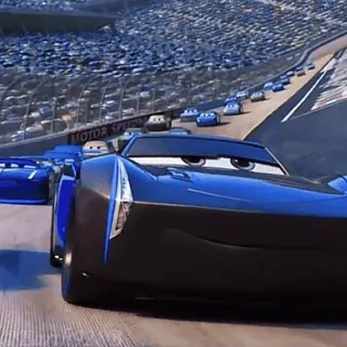 😡 2263ccc4 mobil, balap, mobil balap, kartun, animasi, film, disney telegram sticker