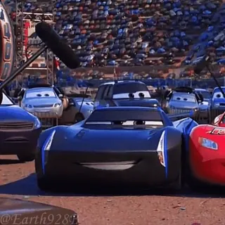 😈 4195b283 Jackson Storm Cars 3 mobil, lightning mcqueen, disney, pixar, mobil balap telegram sticker