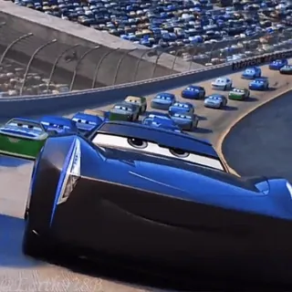 😈 749f1e74 Jackson Storm Cars 3 mobil, jackson storm, balapan, animasi, film, balap, disney telegram sticker