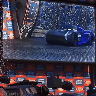 😘 83ea093d Jackson Storm Cars 3 mobil, jackson storm, disney, pixar, balapan, kartun telegram sticker