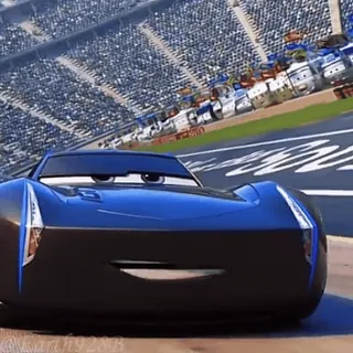 🥰 d861c89d Jackson Storm Cars 3 mobil, balapan, animasi, Disney, Pixar telegram sticker