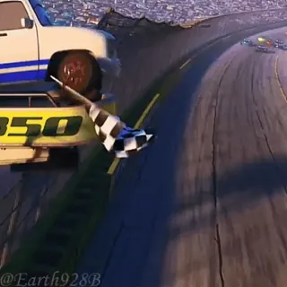 😡 e401b0fb balap, mobil, garis akhir, lintasan balap, olahraga telegram sticker