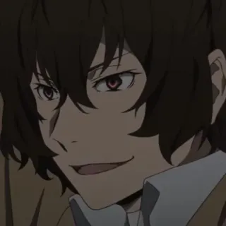 🪓 7b9539e6 Dazai Osamu Bungo Stray Dogs Anime, Bungo Stray Dogs, Dazai Osamu, Charakter, Porträt, Manga whatsapp sticker