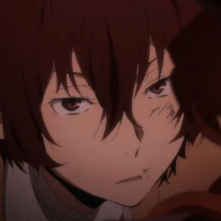 🪓 d501dde1 Anime, Cartoon, Porträt, Mann, Braune Haare, Ernst whatsapp sticker