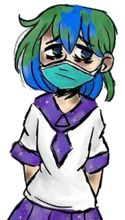 Earth-chan telegram stickers