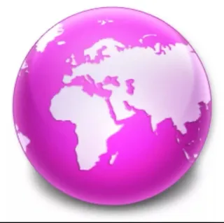 🥰 485534ed globe, monde, rose, carte, terre, planète telegram sticker