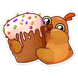 Пасхальная Клунька :: @stickroom telegram stickers